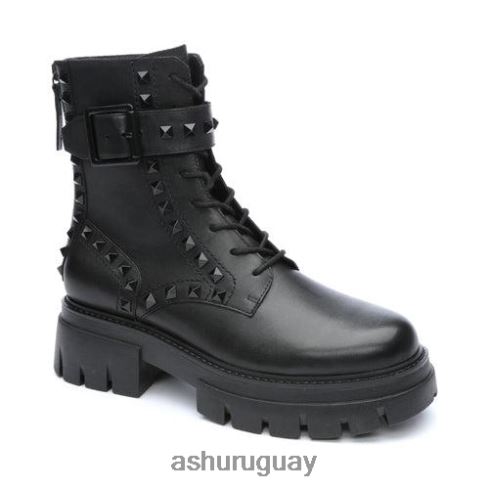 bota militar con tachuelas lucas studs mujer 8LZJB88 ASH botas negro