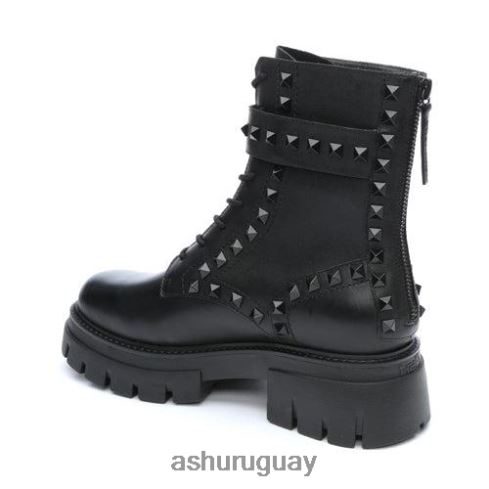 bota militar con tachuelas lucas studs mujer 8LZJB88 ASH botas negro