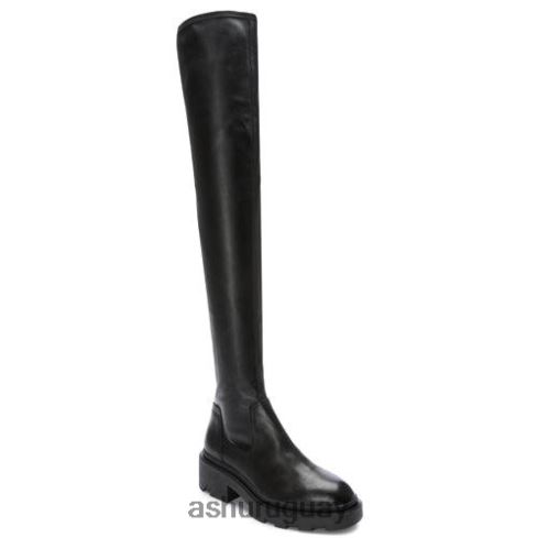 bota por encima de la rodilla elástica sofisticada de manny mujer 8LZJB90 ASH botas negro