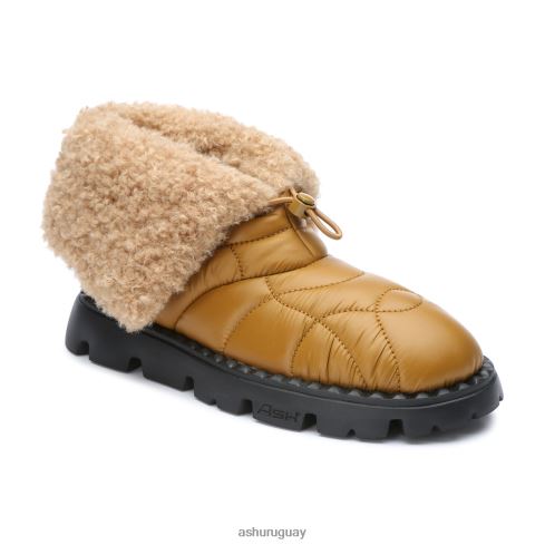 botín de invierno de nailon de piel sintética Jennie mujer 8LZJB93 ASH botas marrón dorado