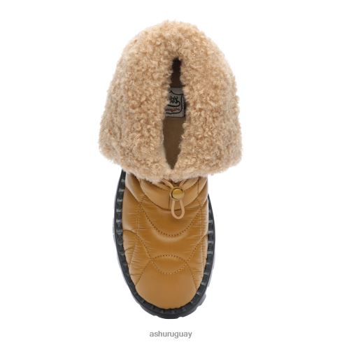 botín de invierno de nailon de piel sintética Jennie mujer 8LZJB93 ASH botas marrón dorado