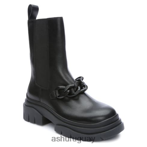 bota de moda con cadena squall mujer 8LZJB89 ASH botas negro