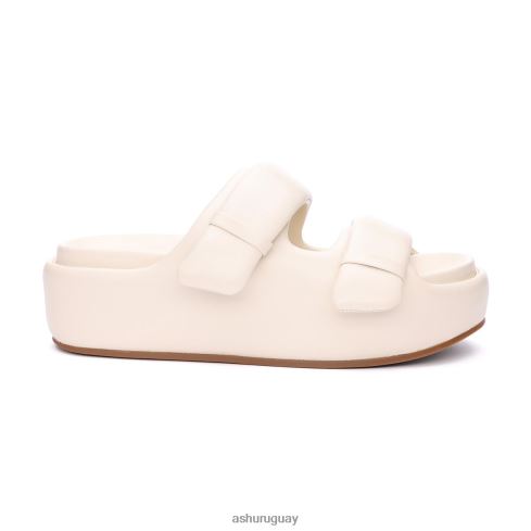 sandalia zeta con plataforma plana mujer 8LZJB41 ASH sandalias talco