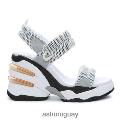 sandalias con cuña y plataforma cosmos mujer 8LZJB34 ASH sandalias plata blanca