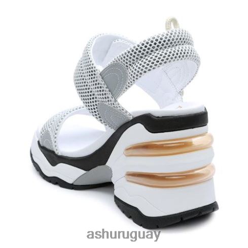 sandalias con cuña y plataforma cosmos mujer 8LZJB34 ASH sandalias plata blanca