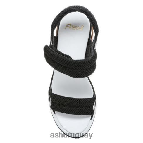 sandalias con cuña y plataforma cosmos mujer 8LZJB35 ASH sandalias negro/plata