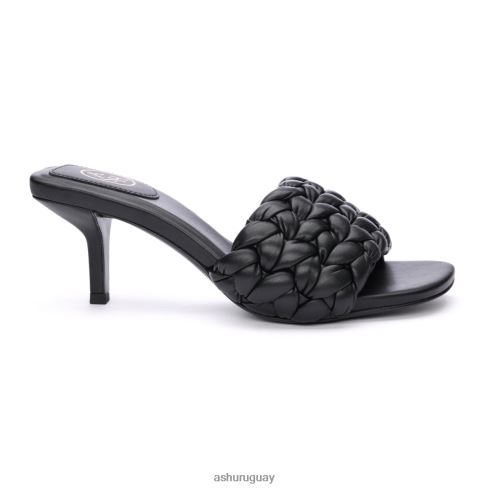 sandalias de vestir tejidas con rosas mujer 8LZJB63 ASH sandalias negro