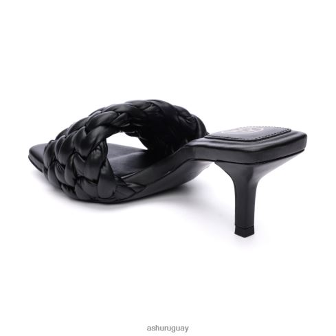 sandalias de vestir tejidas con rosas mujer 8LZJB63 ASH sandalias negro