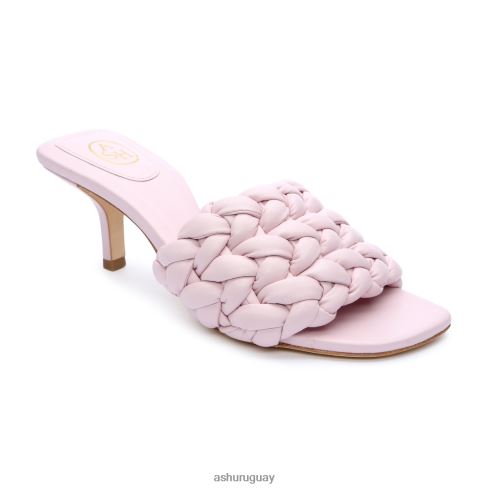 sandalias de vestir tejidas con rosas mujer 8LZJB64 ASH sandalias rosa de cristal