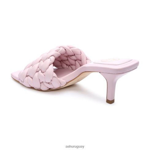 sandalias de vestir tejidas con rosas mujer 8LZJB64 ASH sandalias rosa de cristal