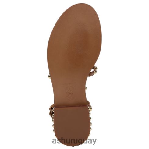 sandalias planas con borlas mujer 8LZJB68 ASH sandalias canela nueva