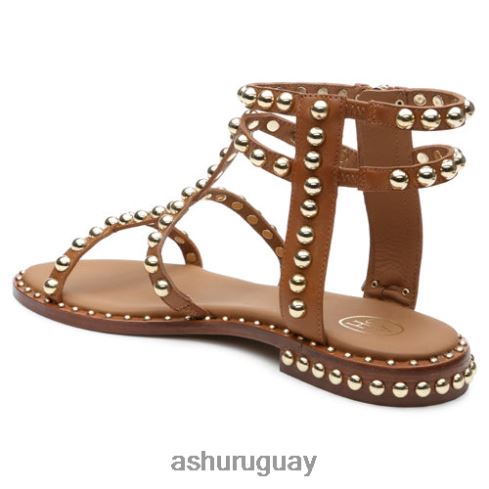 sandalias planas con borlas mujer 8LZJB68 ASH sandalias canela nueva