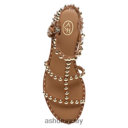 sandalias planas con borlas mujer 8LZJB68 ASH sandalias canela nueva