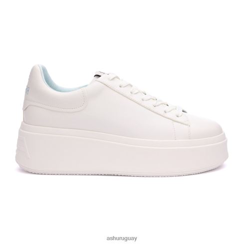 tenis moby be kind con plataforma mujer 8LZJB5 ASH zapatillas blanco/azul niebla