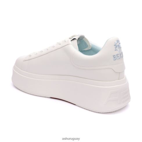 tenis moby be kind con plataforma mujer 8LZJB5 ASH zapatillas blanco/azul niebla