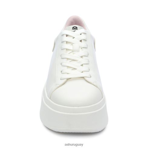 tenis moby be kind con plataforma mujer 8LZJB6 ASH zapatillas blanco/rosa cristal