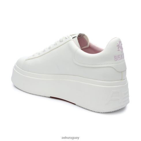 tenis moby be kind con plataforma mujer 8LZJB6 ASH zapatillas blanco/rosa cristal