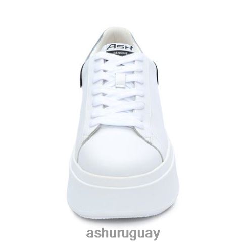 tenis moby con plataforma metalizada mujer 8LZJB24 ASH zapatillas plata blanca